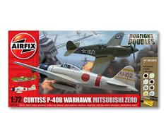 Airfix - A50127 - Maquette - Dogfight Double P-40 & Zero