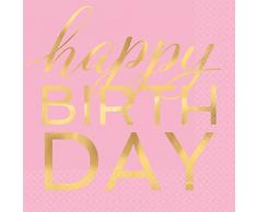 Amscan International Serviette de Table 511927 Lunch-printedln H-s Hpy Bday