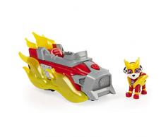 La Pat Patrouille - 6056841 - Véhicule + Figurine Mighty Pups Charged Up - Marcus - Voiture Paw Patrol - Jeu jouet enfant