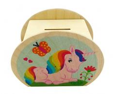 Hess Jouet 14556 – Tirelire en Bois, Licorne, env. 12 cm