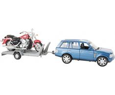 Small Foot - 8585 - Voiture Miniature avec remorque pour Moto
