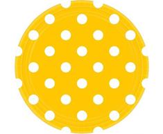 Amscan International 551537–09 Jaune Soleil Pois 23 cm Assiettes en Papier