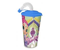 Disney- Shimmer and Shine Verre avec Tige, SH17060, 140 x 70 Cm