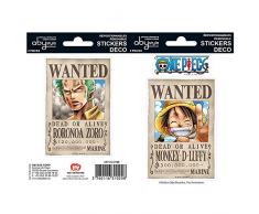 ABYstyle - ONE PIECE - Stickers - Wanted Luffy / Zoro - 16x11cm-