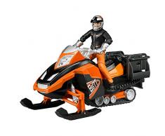 BRUDER - 63101 - Moto neige avec figurine conducteur et accessoires