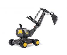 ROLLY TOYS 421152 RollyDigger Volvo EW160 Sac à Jouets pour Enfants de 3 à 5 Ans en Plastique Gris/Jaune
