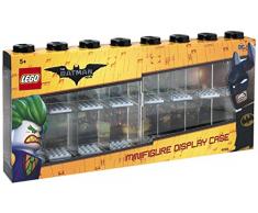 LEGO - Vitrine de Présentation Batman pour 16 Mini-Personnages, Conteneur Empilable contre Un Mur Ou sur Un Bureau, Noir