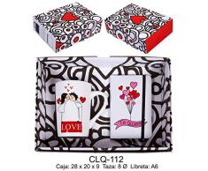 RM- Tasse avec Message et carnet Love,lo Que Siento por ti Sets de matériel Scolaire (1)