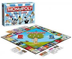 Winning Moves 45144 Monopoly Ruthe Edition Le Jeu de société Le Plus Populaire dans Le Style Cartoon pour la Famille de fanions