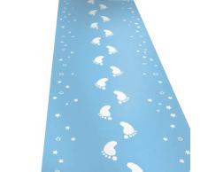Folat 09084 Empreintes Tapis Chemin de Couloir 2,5 x 0,53 m (Bleu)