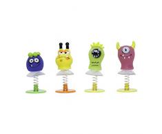 Unique Party 84755 - Jouets pour Pochette Cadeau - Monstres sur Ressort - Sac de 4