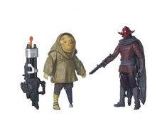 Star Wars The Force Awakens Sidon Ithano and First Mate Quiggold Lot de 2 Figurines de 3 cm