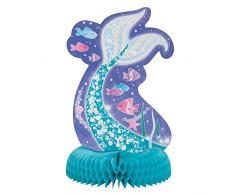 Unique Party 58327 - Décoration de Table en Papier de Soie - 35 cm - Fête à thème de Sirène