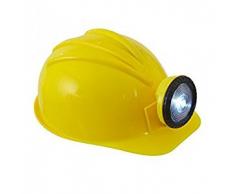 Widmann 03306 Travailleurs de la Construction Casque avec Lampe en Plastique Rigide pour Adulte Jaune