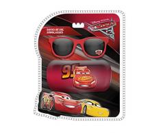 Disney- Cars 3 Lunettes De Soleil avec Couvert, WD19100