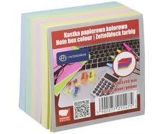 Interdruk Kospapfk5 Multicolore Bloc mémo 85 x 85 x 50 mm, Multicolore - version anglaise