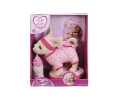 Simba - 105898920 - Peluche - Chichi Love Sweetie - Petit Chien avec Biberon - 20 cm Accessoires