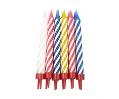 amscan 9900759 Multi Spirale Bougies avec Support