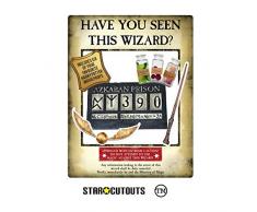 Star Cutouts SC1419 Poster Harry Potter Wanted avec accessoires Le Prisonnier dAzkaban Doré 87 x 70 cm