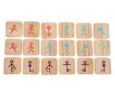 Small Foot 12028 Active Jeu de Danse en Bois certifié FSC 100 % Jouet de Jeu pour Adultes et Enfants Multicolore