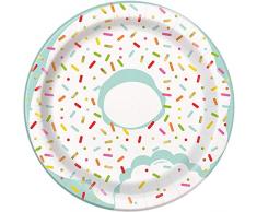 Unique Party- Assiettes en Carton, 72584