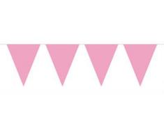 Folat- Fanions Rose Unis Bébé-10 mètres