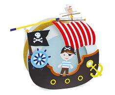 Tib 13456 Lot de 6 lanternes pirates sur bateau Multicolore Taille unique
