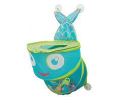 LUDI - Grand filet de rangement pour les jouets de bain. Fixations ventouses solides. Panier de basket pour la douche - réf. 40002