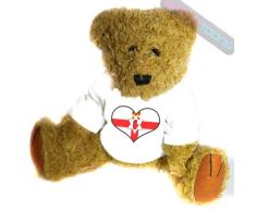 shaniztoons Mascotte en Forme de cœur avec Drapeau de lIrlande du Nord