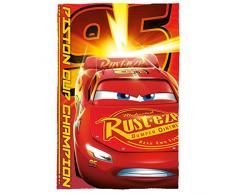 Disney Wd19053 Cars – Lightning McQueen Piston Cup Champion Polaire 150 cm x 100 cm Couverture Polaire
