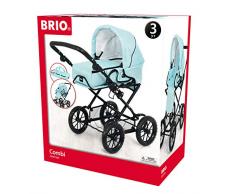 BRIO- Poussette Combi 3 en 1, 24891369, Bleu Turquoise