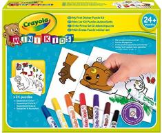 Crayola - Mini Kids - Mon 1er puzzle autocollants - Coloriage pour enfant et tout petit - 256409.006