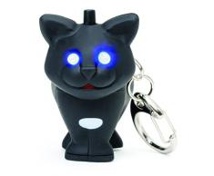 Kikkerland KRL21-CDU-EU Porte-Clés Chat avec LED à lUnité - version anglaise