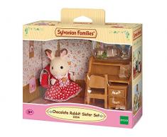 Sylvanian Families - 2204 - Poupées Et Accessoires - Fillette Lapin - Chocolat / Bureau