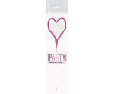 Unique Party- Bougies, 84124, Rose, Happy Birthday