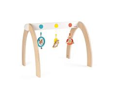 Janod- Portique dactivités Baby Pop (Bois et Silicone), J04604, Multicolore