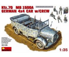 MiniArt Maquette en Plastique à léchelle 1/35 Kfz.70 (MB 1500A) Voiture 4 x 4 avec équipage