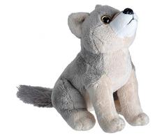 Wild Republic Loup Peluche, Wild Calls Jouet Clin avec Module de Sonorisation, Cadeaux pour Enfants, 20 cm