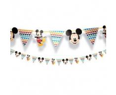 Procos 5PR89007 Guirlande décorative en papier Motif Mickey Mouse Multicolore 2 m