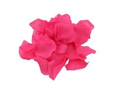 Shatchi 11617-ROSE-PETALS-DARK-PINK-2000 2000 Lot de 2000 pétales de rose vif pour anniversaire, mariage, baptême, fête des mères, décoration de table et de sol