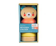 Petit Collage PTC456 Jouet empilable en Bois Multicolore