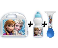 Stamp - Combo Boite A Gouter + Gourde + Klaxon - La Reine Des Neiges