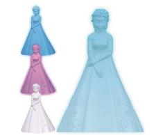 Lexibook- Veilleuse Couleur Elsa La Reine des Neiges-Décoration Lumineuse Multicolore Chambre Enfants Disney Frozen avec Timer, NLJ110FZ
