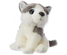Wild Republic Wild Watcher 88802 Husky Chien Carlin en Peluche Doudou 18 cm