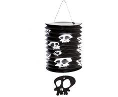 Lanterne en papier tête de mort 15 x 30 cm