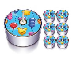 Karaloon l10007–30 – Design Bougies Chauffe-Plat, Party Ballon Bleu