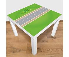 Playmat Tapis de jeu pour table ou sol de rue, sans substances nocives, antidérapant, lavable, 55 x 55 cm - Version Allemande