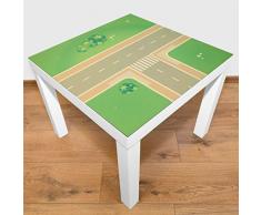 playmatt Tapis de Jeu pour Table ou Sol de Rue, sans substances nocives, antidérapant, Lavable, 55 x 55 cm, Convient Parfaitement à la Table IKEA