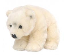 WWF - Peluche Ours Polaire - Peluche Réaliste avec de Nombreux Détails Ressemblants - Douce et Souple - Normes CE - Hauteur 23 cmv