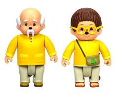 Monchhichi - Set de 2 Figurines Articulées Feuillu&Sylvius - 7,5 cm - Jouet Maternelle